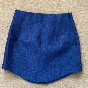 Zara Blue Mini Skirt